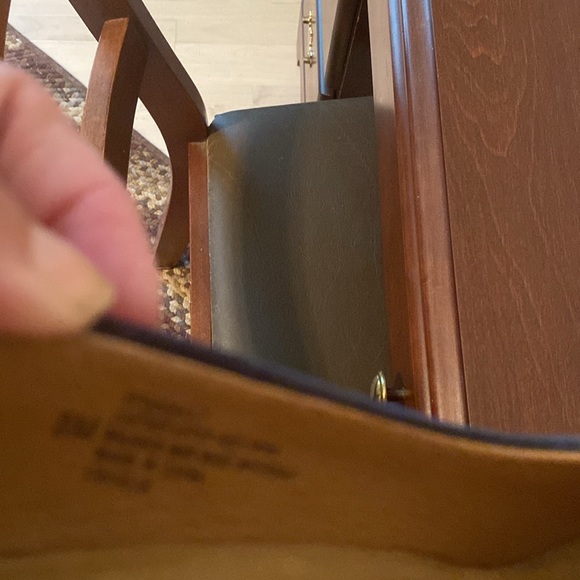 Blue suede pumps - Sofft- worn once-size 8-leather upper-padded insoles - Picture 4 of 10